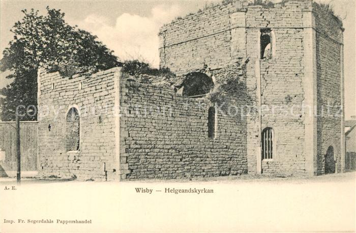 Visby Wisby Helgeandskyrkan