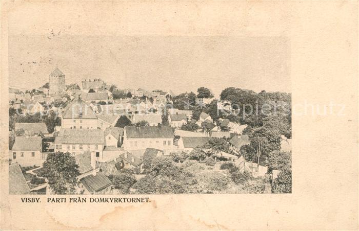 Visby Parti fran Domkyrktornet