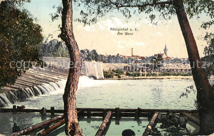 Koeniginhof Elbe Tschechien Am Wehr