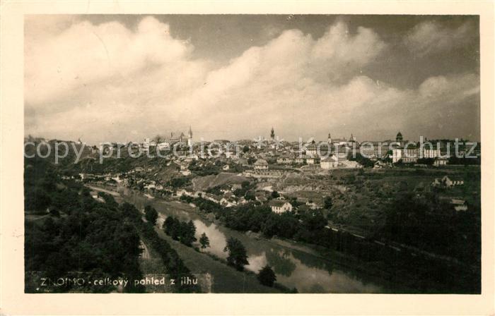 Znojmo Fliegeraufnahme Flusspartie