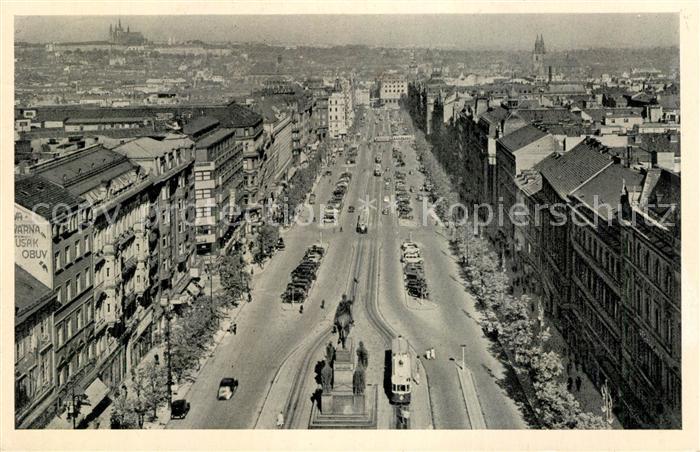 Praha Prahy Prague Fliegeraufnahme Wenzelsplatz