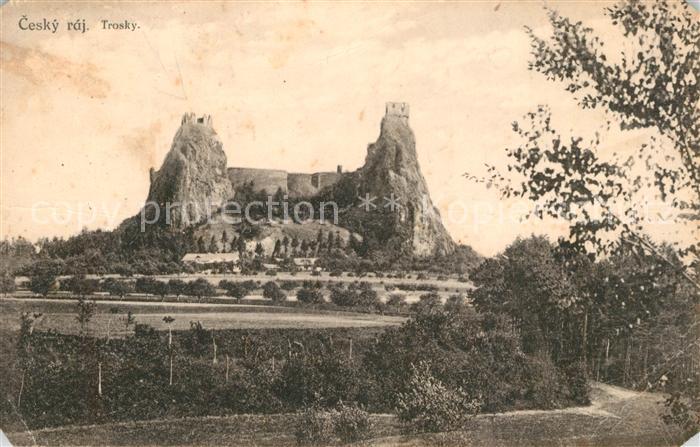 Cesky Raj Trosky Burgruine