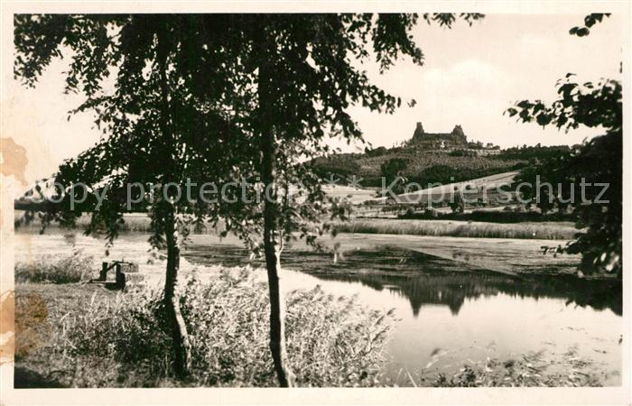Cesky Raj Trosky Partie am Bach Boehmisches Paradies