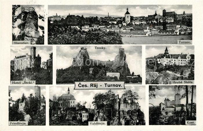 Turnov Ces. Raj Trosky Hruba-Skala Kost Valdstejn Friedstejn Hotel-Stek.