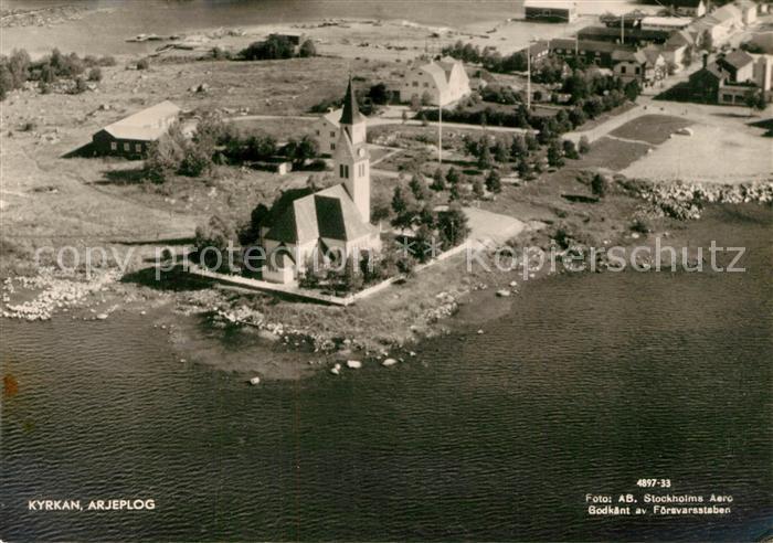 Arjeplog Fliegeraufnahme Kyrkan