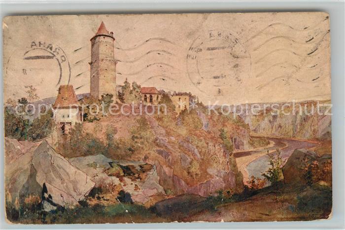 Zvikov Burg Kuenstlerkarte