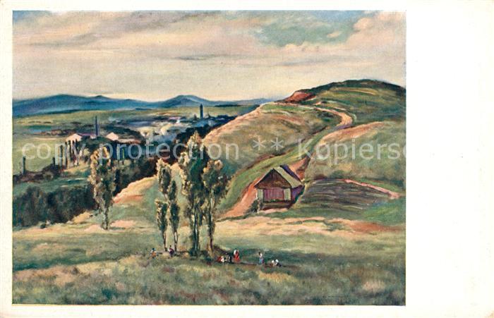 Domazlice Panorama Kuenstlerkarte