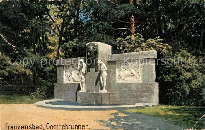 Franzensbad Tschechien Goethebrunnen