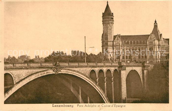 Luxembourg Luxembourg Pont Adolphe et Caisse d Epargne