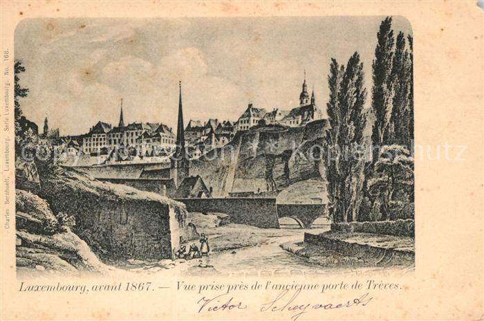 Luxembourg Luxembourg Vue prise pres de l’ancienne porte de Treres