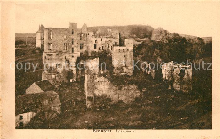Beaufort Befort Luxembourg Les ruines