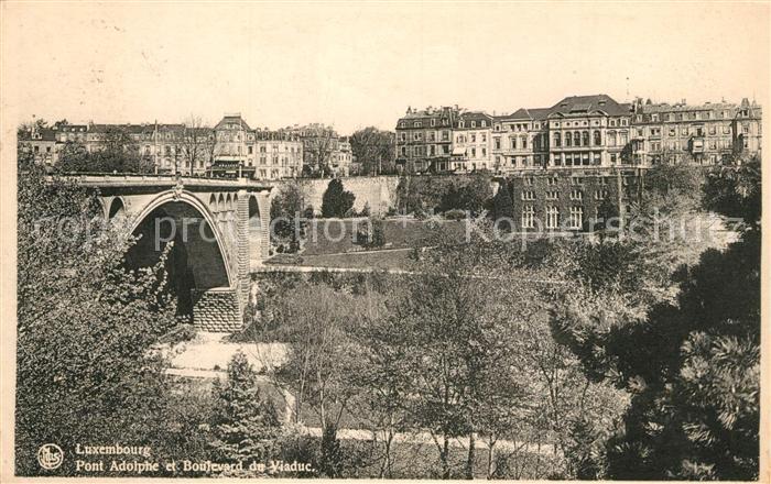 Luxembourg Luxembourg Pont Adolphe et Boulevard de Viaduc
