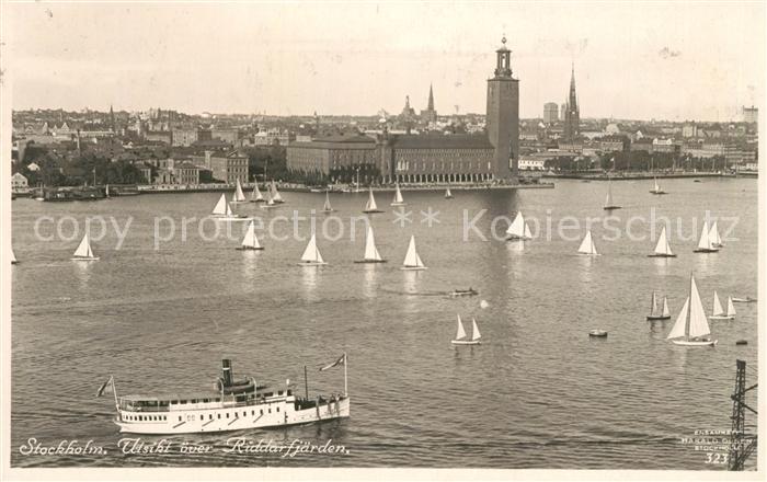 Stockholm Utsikt oever Riddarfjaerden