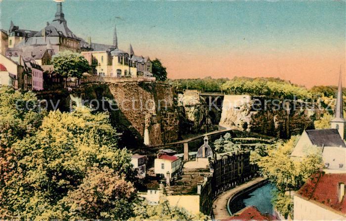LUXEMBOURG  Luxemburg Vallee de la Pétrusse et la Ville haute