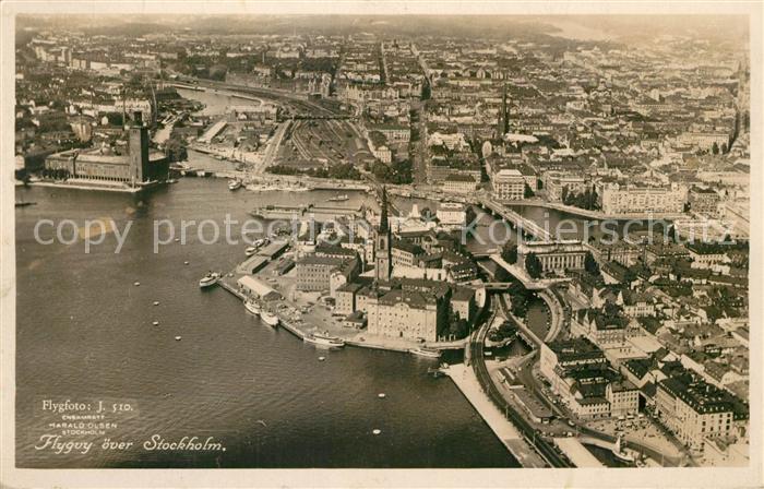 Stockholm Fliegeraufnahme