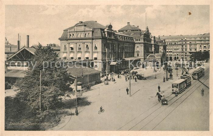 Stockholm Centralstationen Hauptbahnhof Strassenbahn