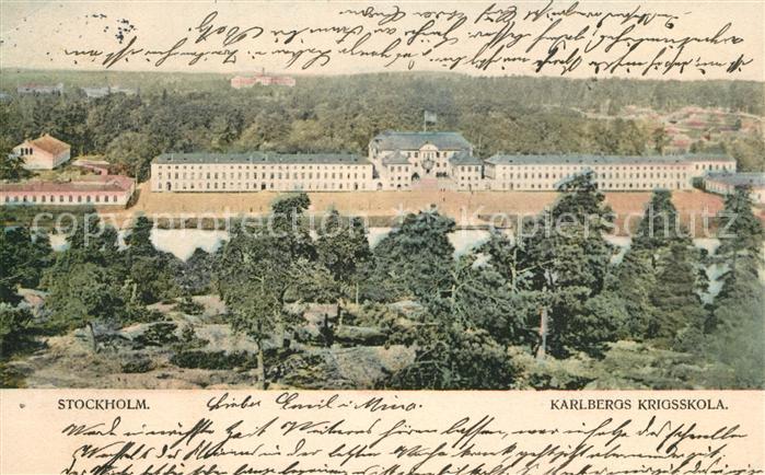 Stockholm Karlbergs Krigsskola Kriegsschule Schloss