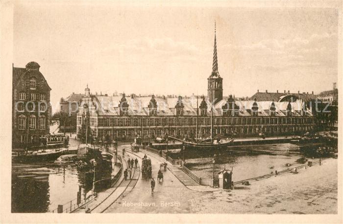 Kobenhavn Boersen Kanal Bruecke Boerse