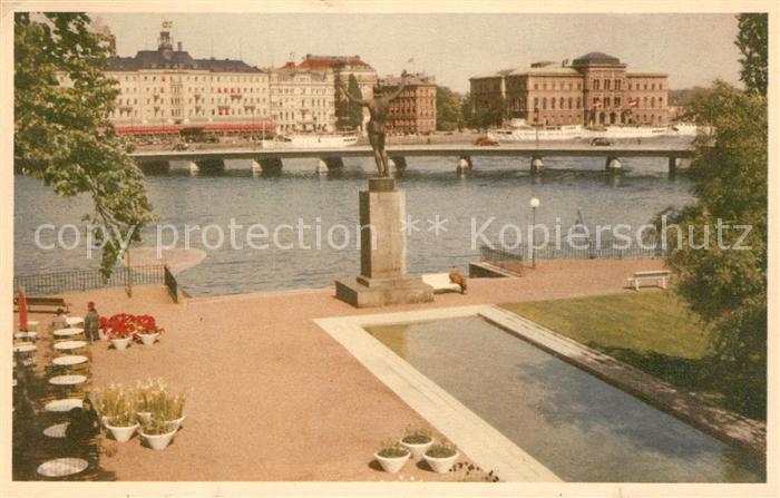 Stockholm Stroemparterren Denkmal