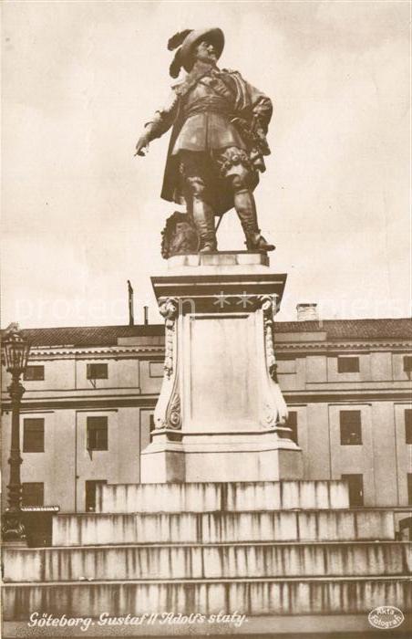 Goeteborg Gustaf II Adolfs staty Denkmal