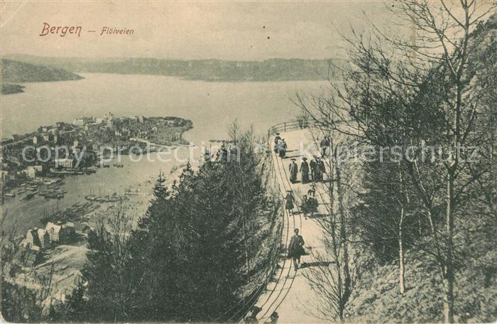 Bergen Norwegen Floiveien