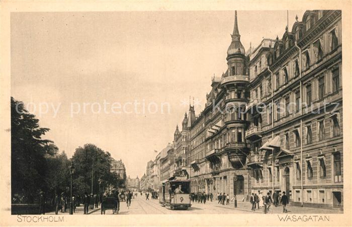 Stockholm Wasagatan Strassenbahn