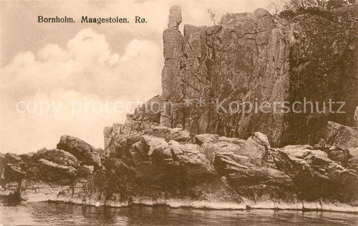 Ro Bornholm Maagestolen Kueste Felsen