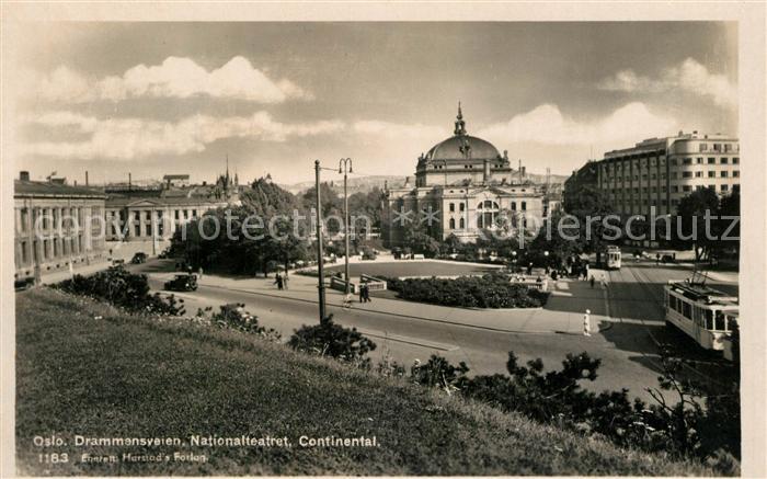 Oslo Norwegen Drammansveien Nationalteatret Continental