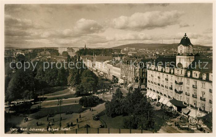 Oslo Norwegen Karl Johansgt Grand Hotell