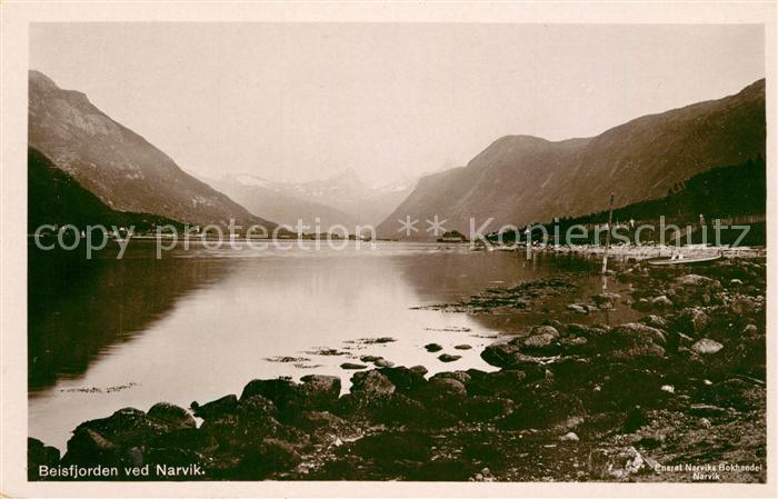 Narvik Beisfjorden ved Narvik