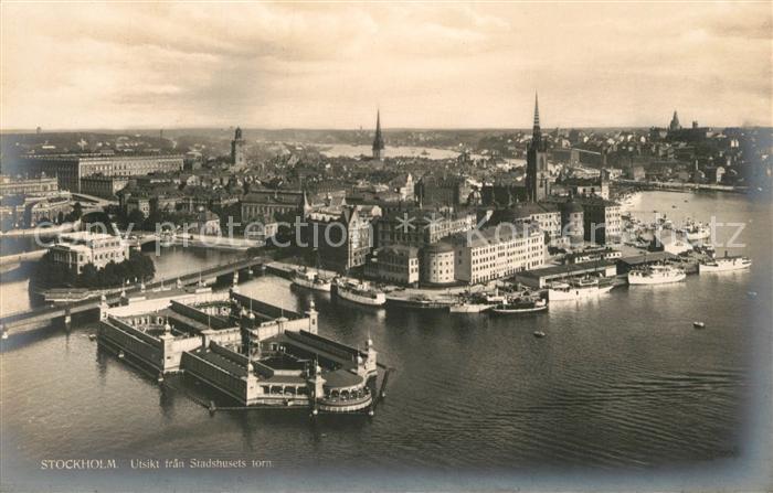 Stockholm Utsikt fran Stadshusets torn