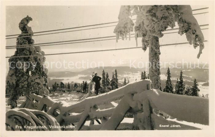 Voksenkollen Norwegen Fra Kragstenen