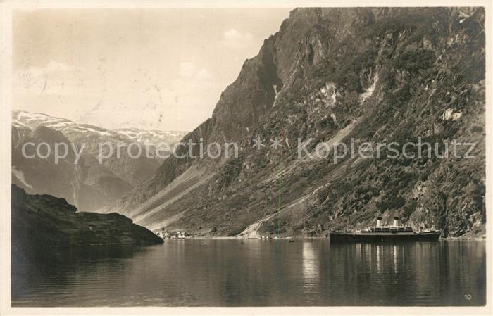 Gudvangen Norwegen Fjord Dampfer