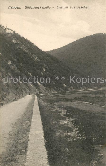 Vianden Bildchenskapelle vom Ourthal aus