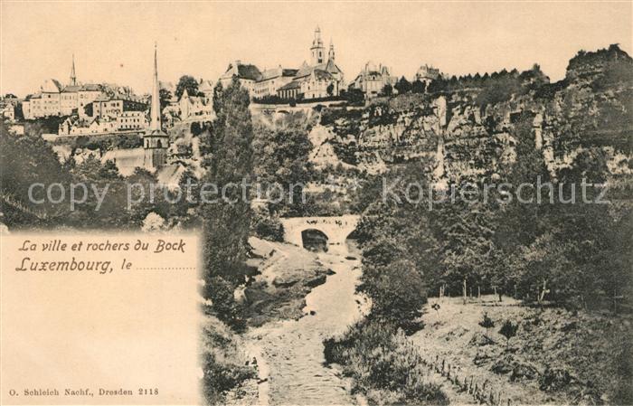 Luxembourg Luxembourg La ville et rochers du Bock