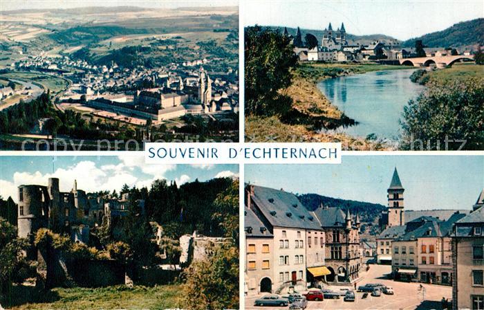 Echternach Panorama Kirche Chateau Marktplatz