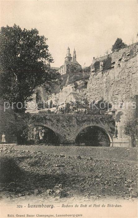 LUXEMBOURG  Luxemburg Rochers du Bock et Pont du Stierchen