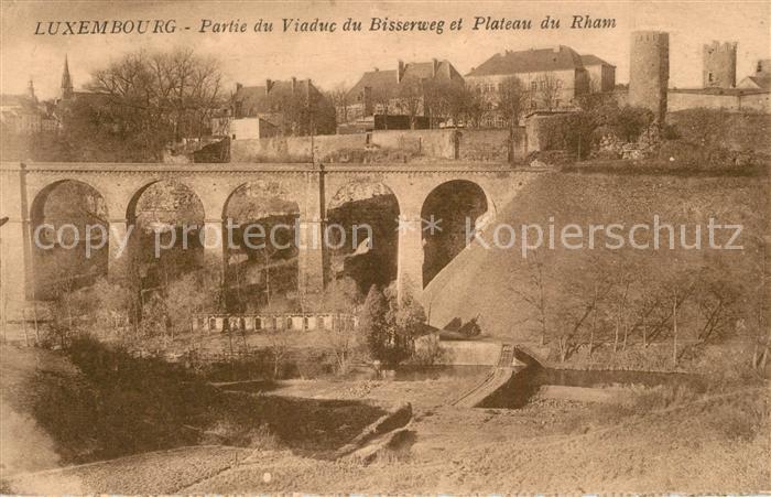 Luxembourg Luxembourg Partie du Viaduc du Bisserweg et Plateau du Rham