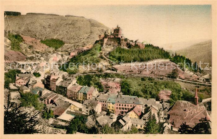 Vianden Vue prise de la route de Diekirche