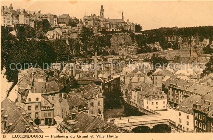 Luxembourg Luxembourg Faubourg du Grund et Ville Haute