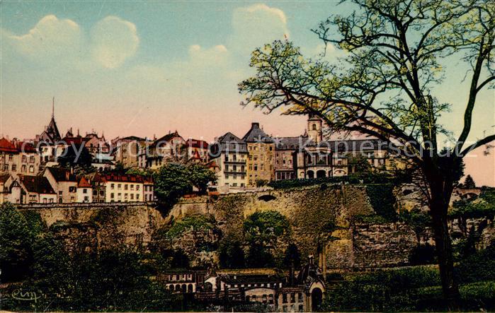 Luxembourg Luxembourg Un coin des Remparts et la Ville Haute