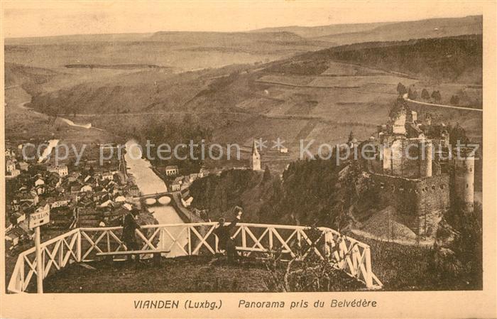 Vianden Panorama pris du Belvedere