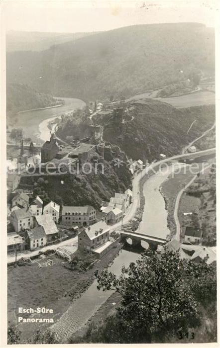 Esch-sur-Sure Vue generale aerienne