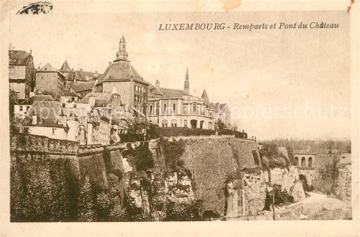 LUXEMBOURG  Luxemburg Remparts et Pont du Chateau