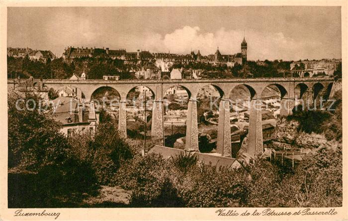 LUXEMBOURG  Luxemburg Vallee de la Pétrusse et Passerelle Viaduc