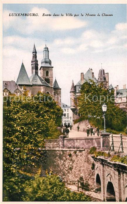 Luxembourg Luxembourg Entre dans la Ville par la Montee de Clausen