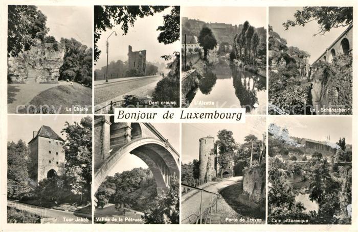Luxembourg Luxembourg La Chaire Dent creuse Alzette Le Schaenzchen Tour Jakob Va