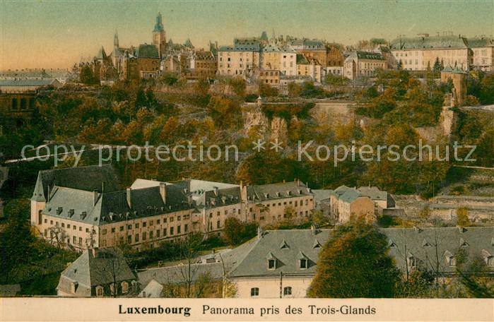 Luxembourg Luxembourg Panorama pris des Trois Glands