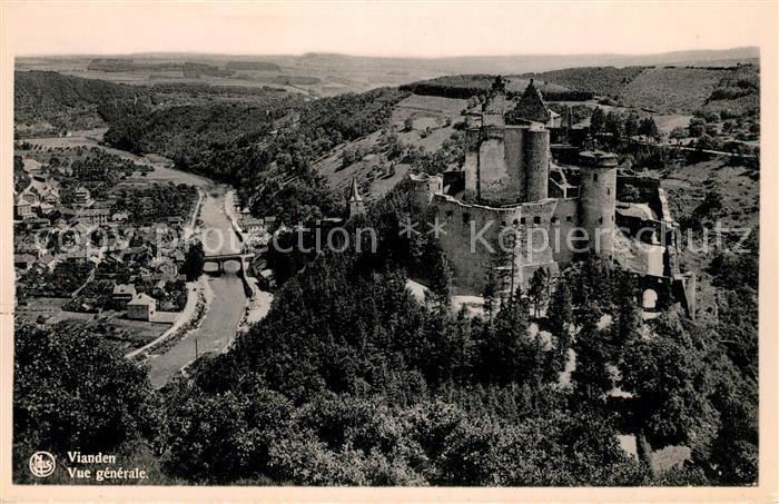 Vianden Vue generale aerienne