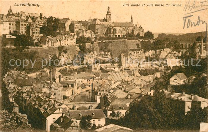 Luxembourg Luxembourg Ville haute et ville basse du Grund